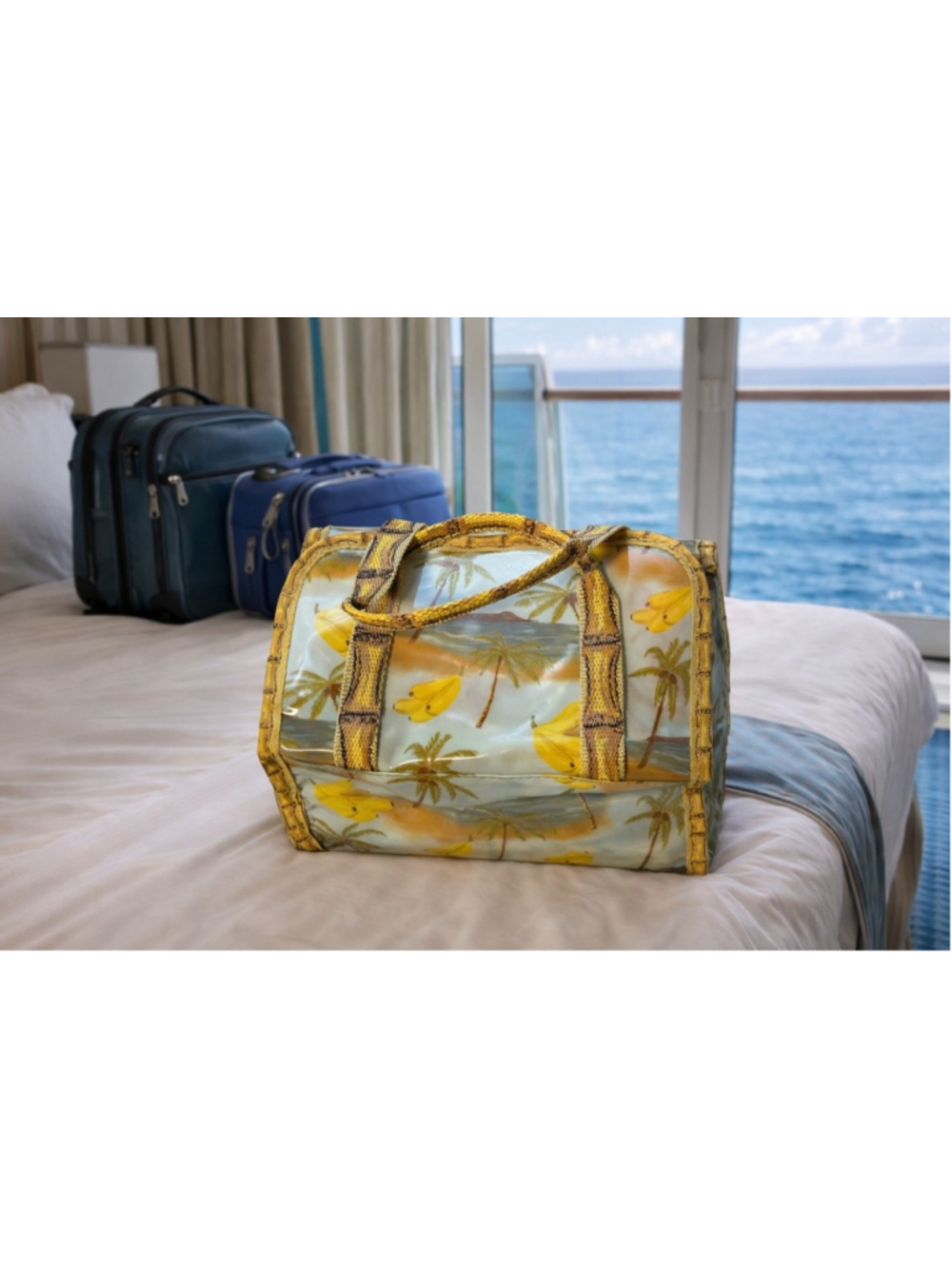 Women's Unbranded Travel Bag Small Yellow Green Summer